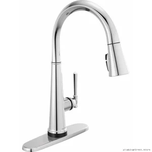 Delta Pull-Down Kitchen Faucet with Touch Control & Chrome Finish