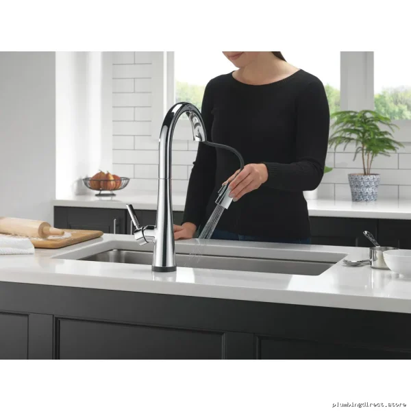 Delta Touch Control Pull Down Kitchen Faucet With Polished Chrome