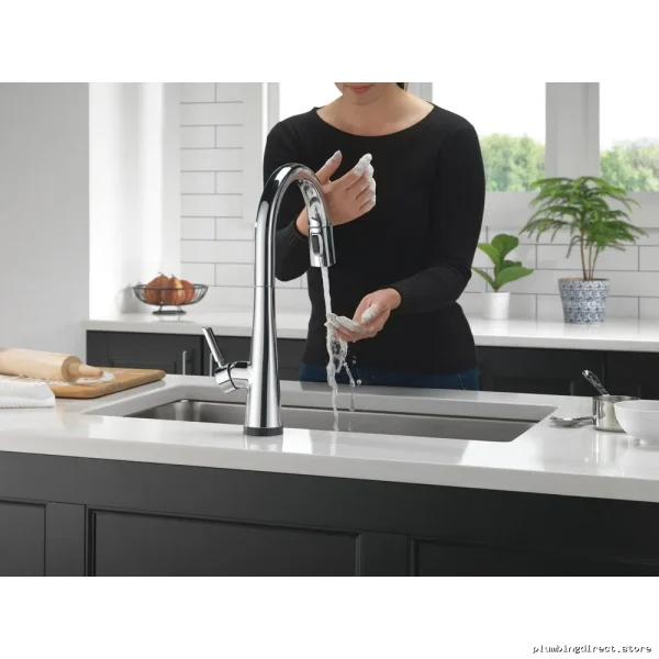 Delta Touch Control Pull Down Kitchen Faucet With Polished Chrome - Image 4