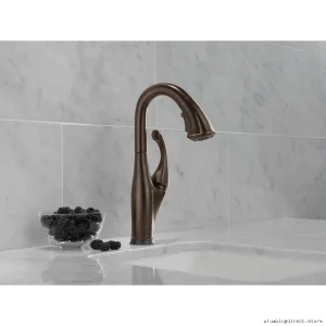 Delta Touch-Controlled Pull-Down Kitchen Faucet in Venitian Bronze Model #RB-DST