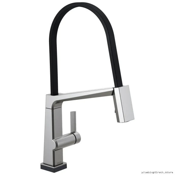 Delta Pivotal Touch Kitchen Faucet – Pulldown Hose Spray in Arctic Stainless Steel - Image 2