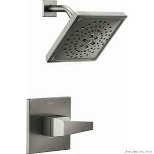 Delta Trillian 14 Series H2Okinetic Shower Trim in Lumicoat Black Stainless