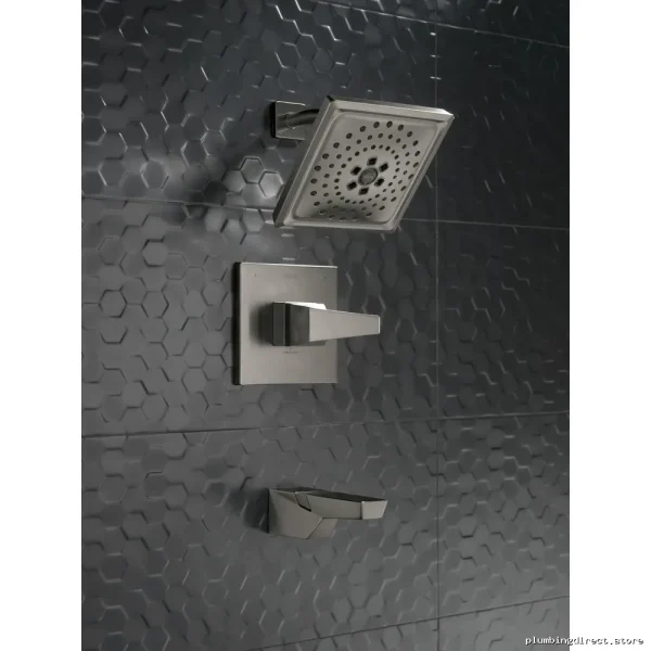 Delta Trillian 14 Series Black Stainless Shower Trim with H2Okinetic