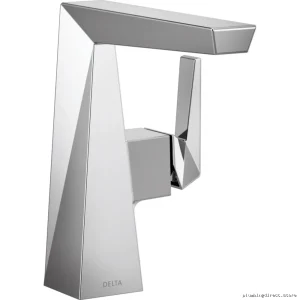 Delta Trillian Single-Hole Chrome Bathroom Faucet (643-DST) for Modern Bathrooms