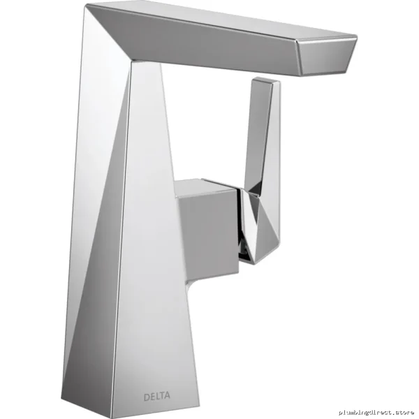 Delta Trillian Single-Hole Chrome Bathroom Faucet (643-DST) for Modern Bathrooms