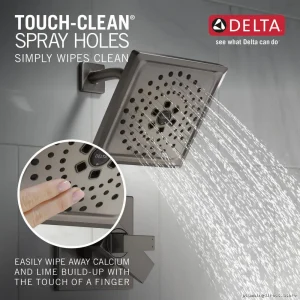 Delta Trillian 17 H2Okinetic Shower Trim in Lumicoat Black Stainless Steel