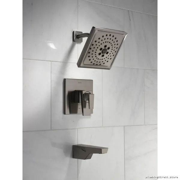 Delta Trillian 17 H2Okinetic Shower Trim in Lumicoat Black Stainless Steel - Image 3