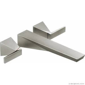 Delta Trillian Lumicoat Stainless Wall Mount Tub Filler Trim T5743-SS-PR-WL