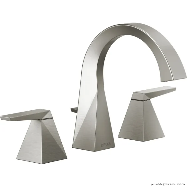 Trillian Modern Wide-Area Bathroom Faucet - Stainless Steel 35546-SSMPU-DST Delta Spout