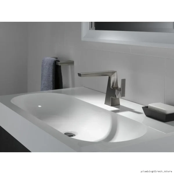 Delta Trillian Single Hole Bathroom Faucet Pop-Up Free Black Stainless Kitchen Faucet - Image 3