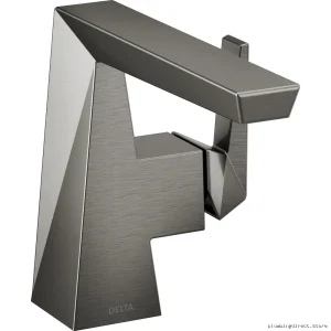 Delta Trillian Single Hole Bathroom Faucet Pop-Up Free Black Stainless Kitchen Faucet