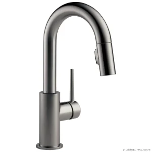 Delta Trinsic Black Stainless Pull Down Kitchen Faucet 9959-KS-DST