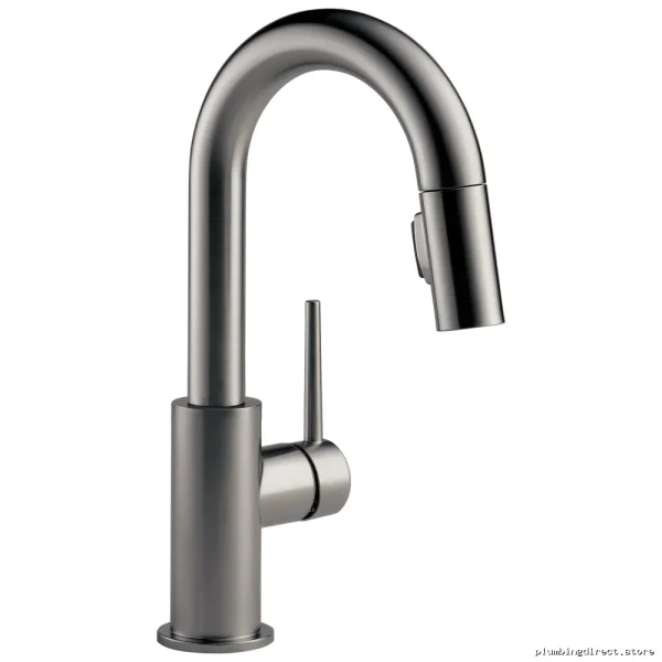 Delta Trinsic Black Stainless Pull Down Kitchen Faucet 9959-KS-DST