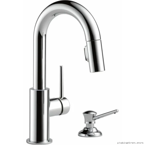 Delta Trinsic Black Stainless Pull Down Kitchen Faucet 9959-KS-DST - Image 2