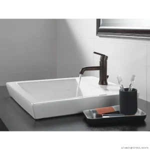 Modern Venetian Bronze Single Hole Bathroom Faucet - Trinsic 559LF-RBMPU Delta