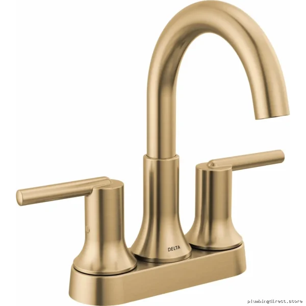 Delta Trinsic Champagne Bronze Centerset Faucet - Stylish Bathroom Upgrade - Image 2