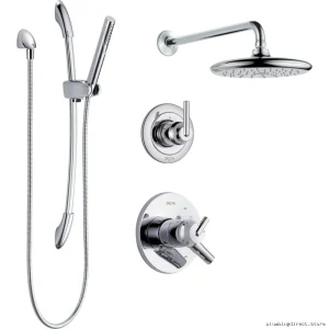 Delta Trinsic Chrome Shower System - Complete Kit