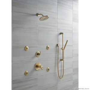 Champagne Bronze 3-Setting Diverter Trim for Delta T11859-CZ Trinsic