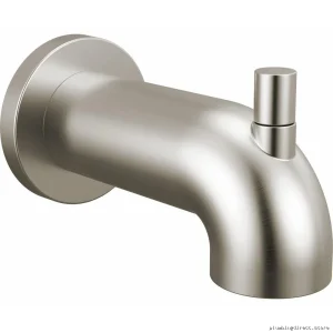Stainless Steel Tub Diverter Spout with High-Flow Chrome Finish - Delta Trinsic RP73371SS