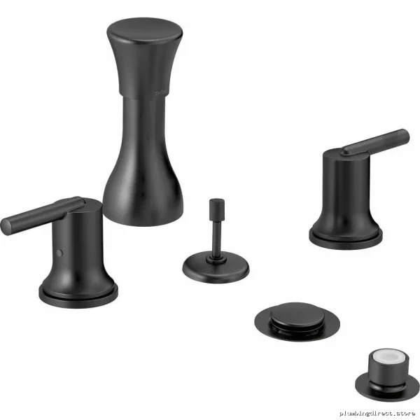 Delta Trinsic Matte Black Lever Door Handle Set 2-Pack H259BL