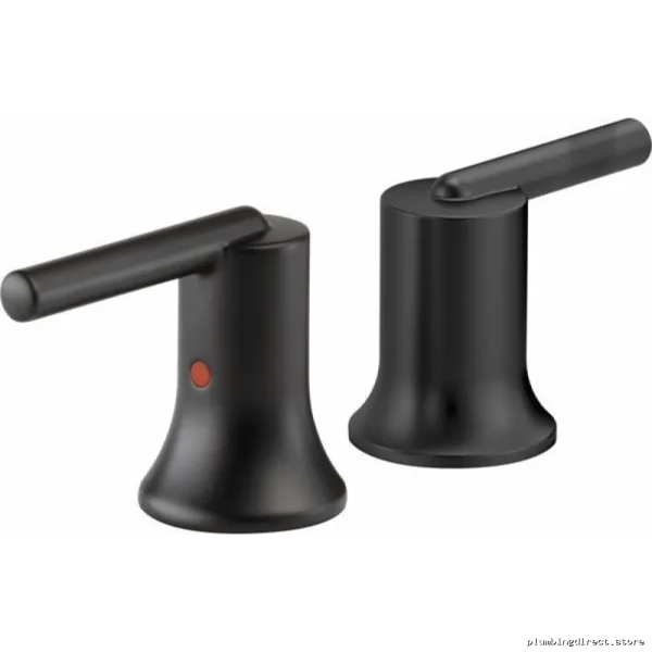 Delta Trinsic Matte Black Lever Door Handle Set 2-Pack H259BL - Image 2