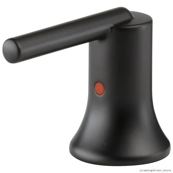 Delta Trinsic Matte Black Lever Door Handle Set 2-Pack H259BL - Image 3