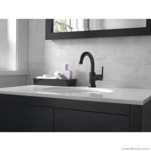 Trinsic Compact Single Hole Bathroom Tap - Matte Black 559HA-BL-DST Delta