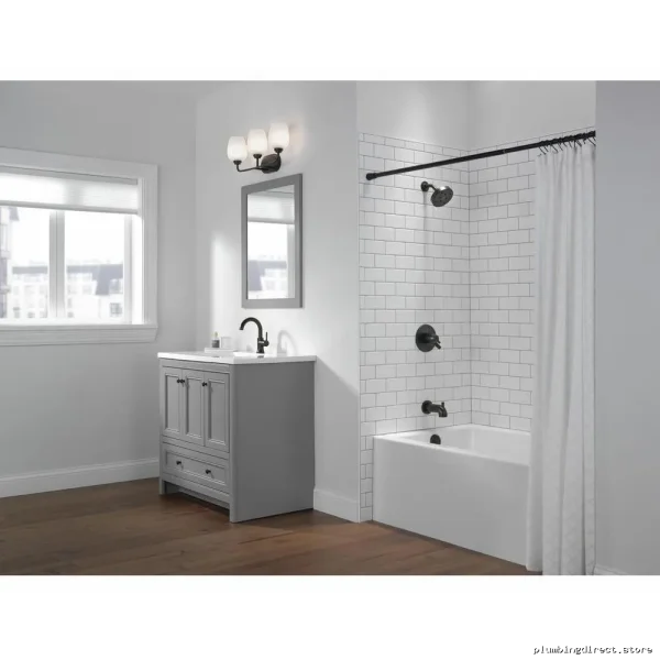 Trinsic Compact Single Hole Bathroom Tap - Matte Black 559HA-BL-DST Delta - Image 3