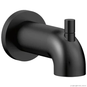 Delta Trinsic Matte Black Tub Spout with Diverter - RP73371BL for Modern Bathrooms