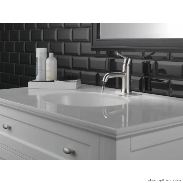 Delta Stainless Steel Trinsic Single Handle Bathroom Sink Faucet 559LF-SSMPU - Image 3