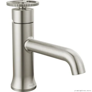 Delta Trinsic Stainless Single-Hole Bathroom Faucet - No Pop-Up