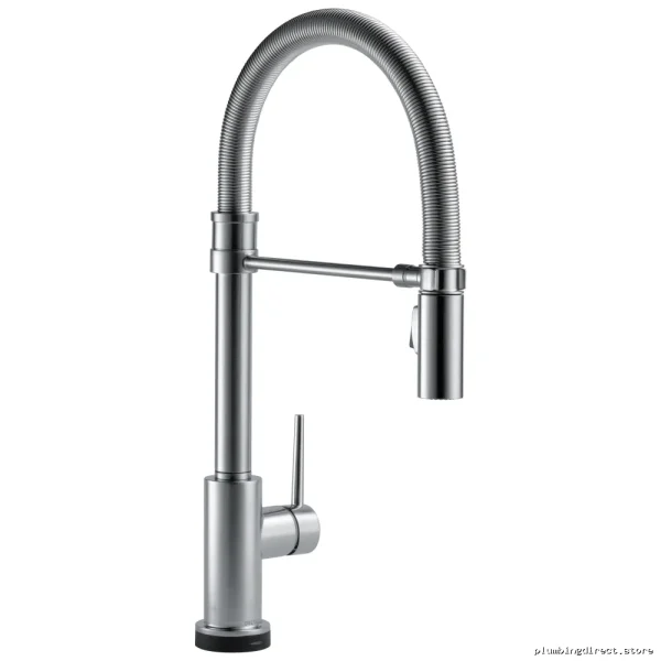 Delta Trinsic Pro Arctic Stainless Pull-Down Kitchen Faucet with Spray