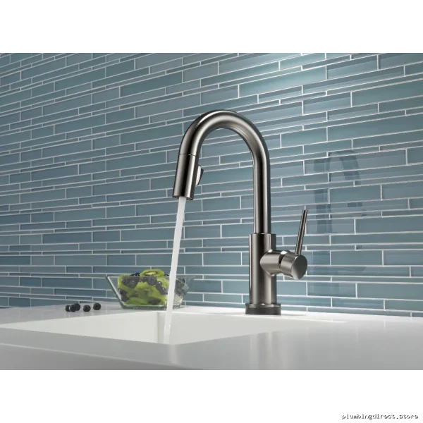 Delta Trinsic Touch Bar Faucet in Black Stainless with Pulldown Spray - 9959T-KS-DST - Image 3