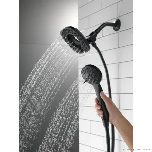 Delta Two-in-One Hand Shower & Shower Head - 4 Spray Settings, Matte Black Finish