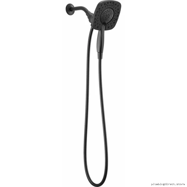 Delta Two-in-One Hand Shower & Shower Head - 4 Spray Settings, Matte Black Finish - Image 2