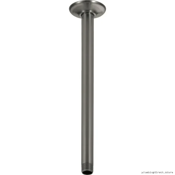 Delta U4998-KS 14-Inch Modern Ceiling-Mounted Black Stainless Steel Shower Arm Flange