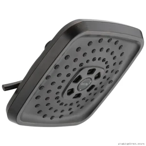 Delta Venetian Bronze 3-Setting H2Okinetic Square Raincan Shower Head