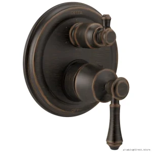 Delta Venetian Bronze Adjustable Diverter Valve Trim - Monitor Series