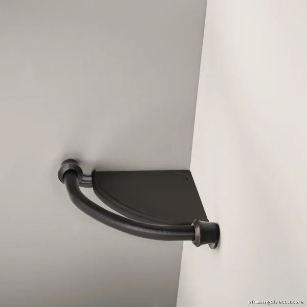Delta Venetian Bronze Corner Shelf with Grab Bar 41316-RB