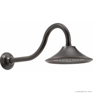 Delta Venetian Bronze Rainfall Showerhead - Therapeutic Spray RP48686RB