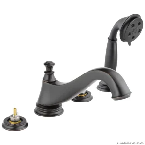 Delta Venetian Bronze Roman Tub Faucet with Hand Shower T4795-RBLHP