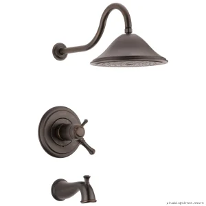 Delta Venetian Bronze Tub Shower Trim Kit T17T497-RB 17T Series