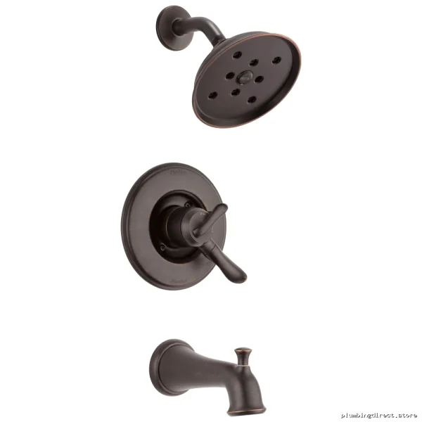 Delta Linden 17 Series Venetian Bronze Tub & Shower Trim with H2Okinetic Technology