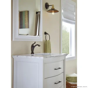 Venetian Bronze Single Hole Faucet - Delta 594-RBMPU-DST High-Flow Modern Design by Linden