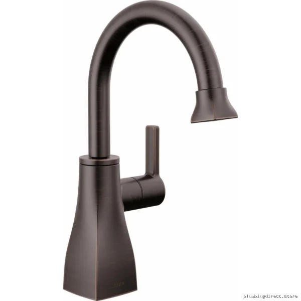 Delta Venetian Bronze Contemporary Square Beverage Faucet with Drink Station
