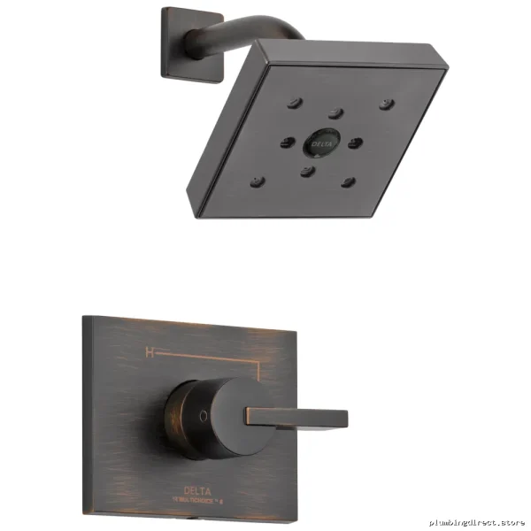 Delta Vero 14 Series Venetian Bronze Shower Trim with H2Okinetic Technology T14253-RBH2O