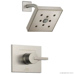 Delta Vero H2Okinetic Water-Saving Shower Trim - Stainless