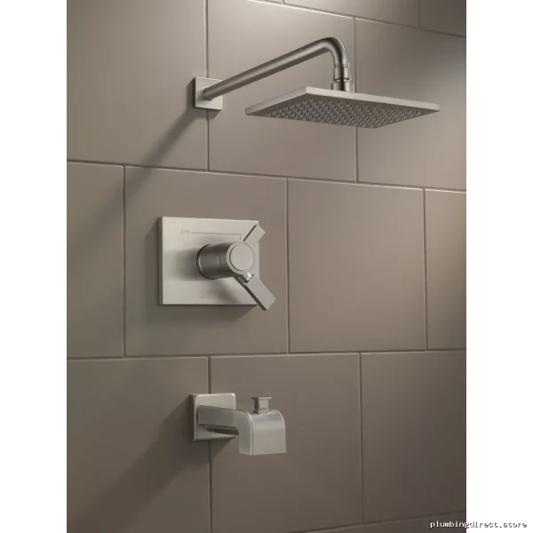 Delta Vero TempAssure 17T Stainless Steel Tub Shower Trim Kit T17T453-SS