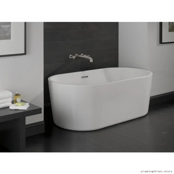 Delta Wall Mount Shower Faucet Trim - Stainless Steel Modern Tub Filler Trim T5759-SSWL