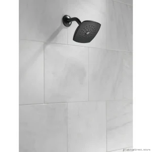 Delta Waterproof Matte Black Shower Flange Kit RP602